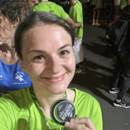 Aura after a marathon with medal