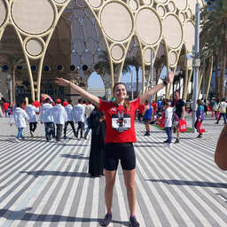Aura at a running event